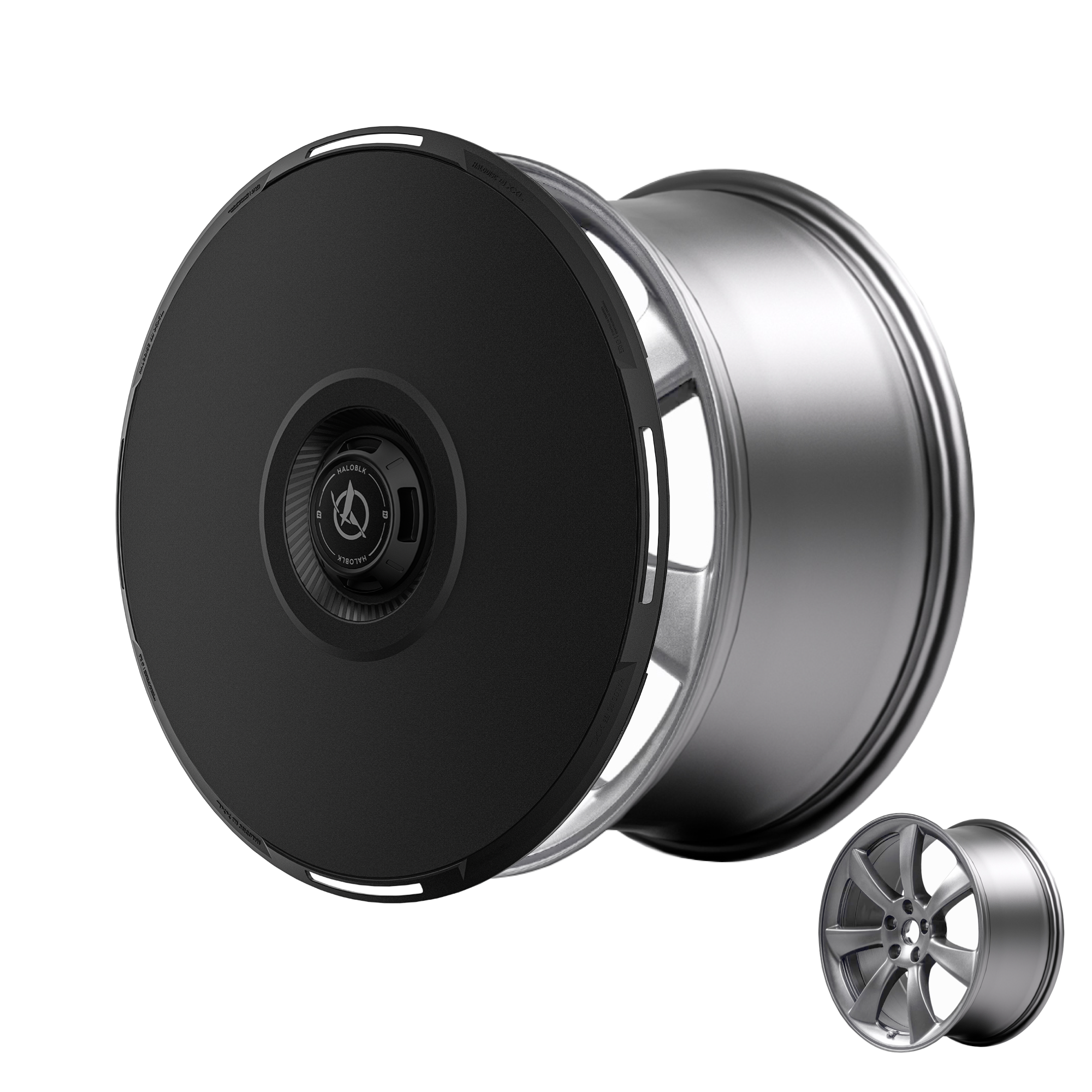 2017-2023 Tesla Model 3 HALODISC 2 Ready-to-Paint (RTP) Wheel Covers (Set of 4) | HaloBlk 2017-2023 Tesla Model 3 HALODISC 2 Ready-to-Paint (RTP) Wheel Covers (Set of 4) | HaloBlk