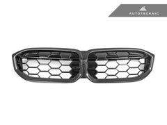 2023-2026 BMW 3-Series (G20/G21) LCI Dry Carbon Fiber Honeycomb Front Grille | AutoTecknic