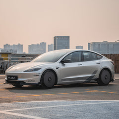 2024+ Tesla Model 3 Highland HALODISC 2 Ready-to-Paint (RTP) Wheel Covers (Set of 4) | HaloBlk