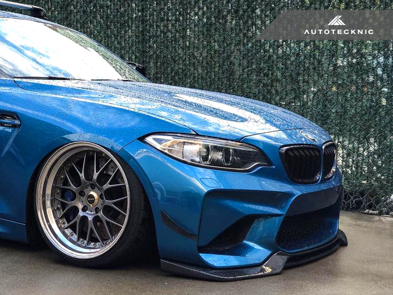 AutoTecknic Front Bumper Dry Carbon Canard Set - F87 M2 | M2 Competition AutoTecknic Front Bumper Dry Carbon Canard Set - F87 M2 | M2 Competition