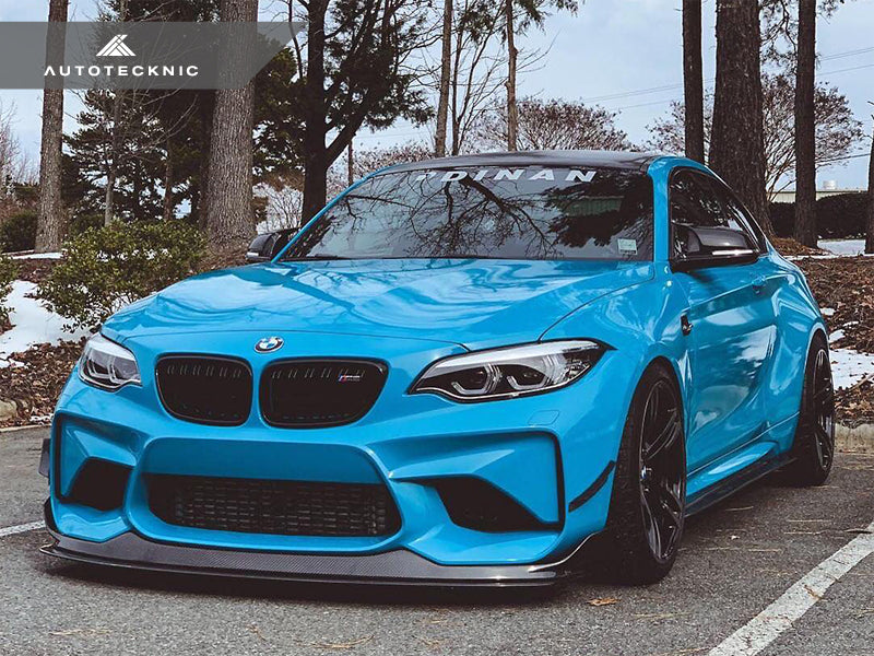 AutoTecknic Front Bumper Dry Carbon Canard Set - F87 M2 | M2 Competition AutoTecknic Front Bumper Dry Carbon Canard Set - F87 M2 | M2 Competition