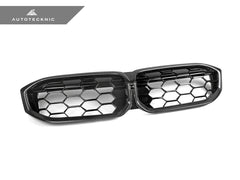 2023-2026 BMW 3-Series (G20/G21) LCI Dry Carbon Fiber Honeycomb Front Grille | AutoTecknic
