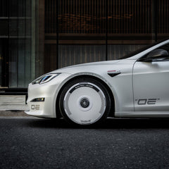 Tesla Model S HALODISC 2 Ready-to-Paint (RTP) Wheel Covers (Set of 4) | HaloBlk