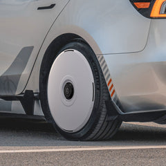 2024+ Tesla Model 3 Highland HALODISC 2 Ready-to-Paint (RTP) Wheel Covers (Set of 4) | HaloBlk
