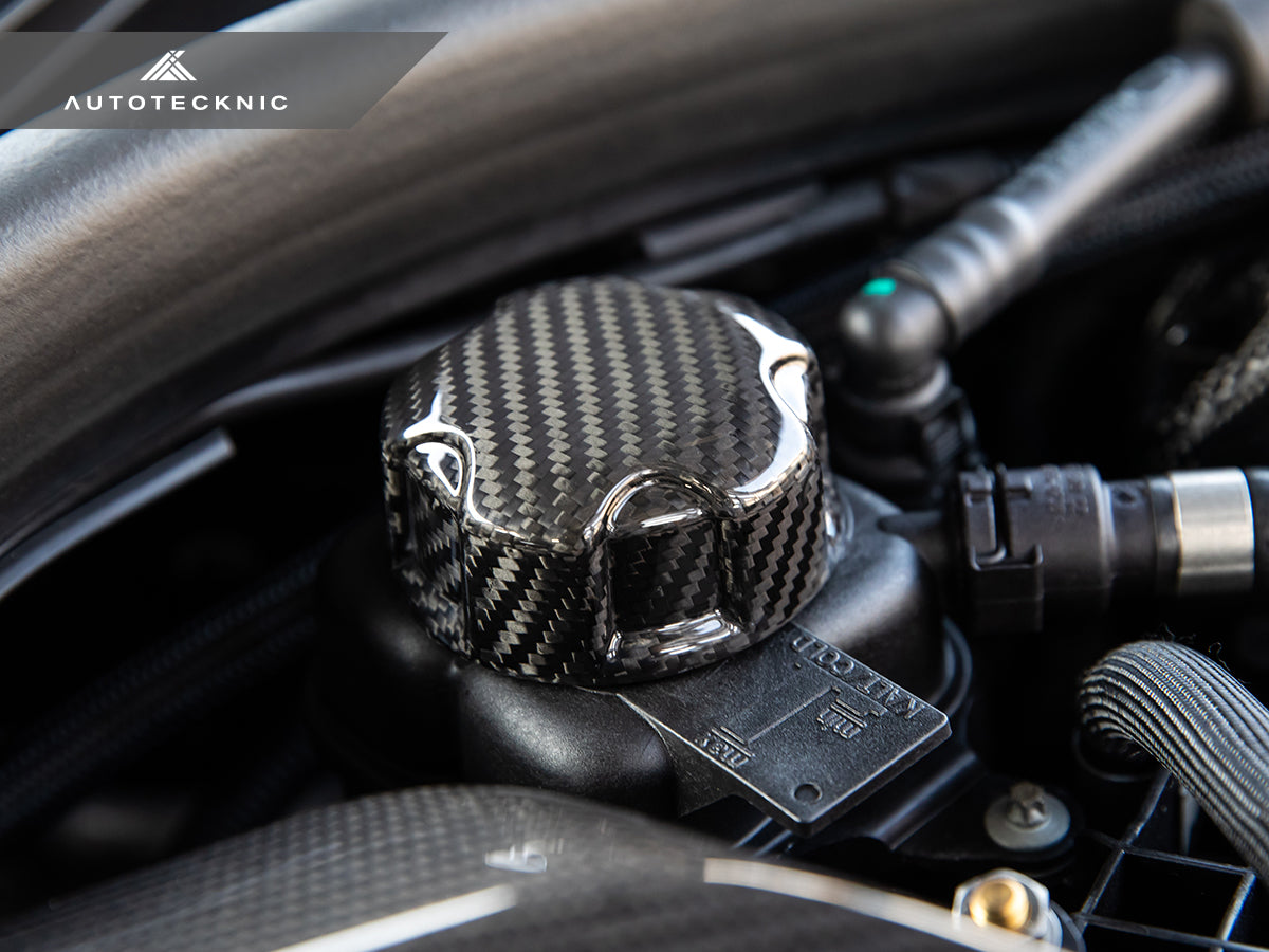 AutoTecknic Dry Carbon Charge Cooler Tank Cap Cover - F87 M2 Competition / M2 CS AutoTecknic Dry Carbon Charge Cooler Tank Cap Cover - F87 M2 Competition / M2 CS