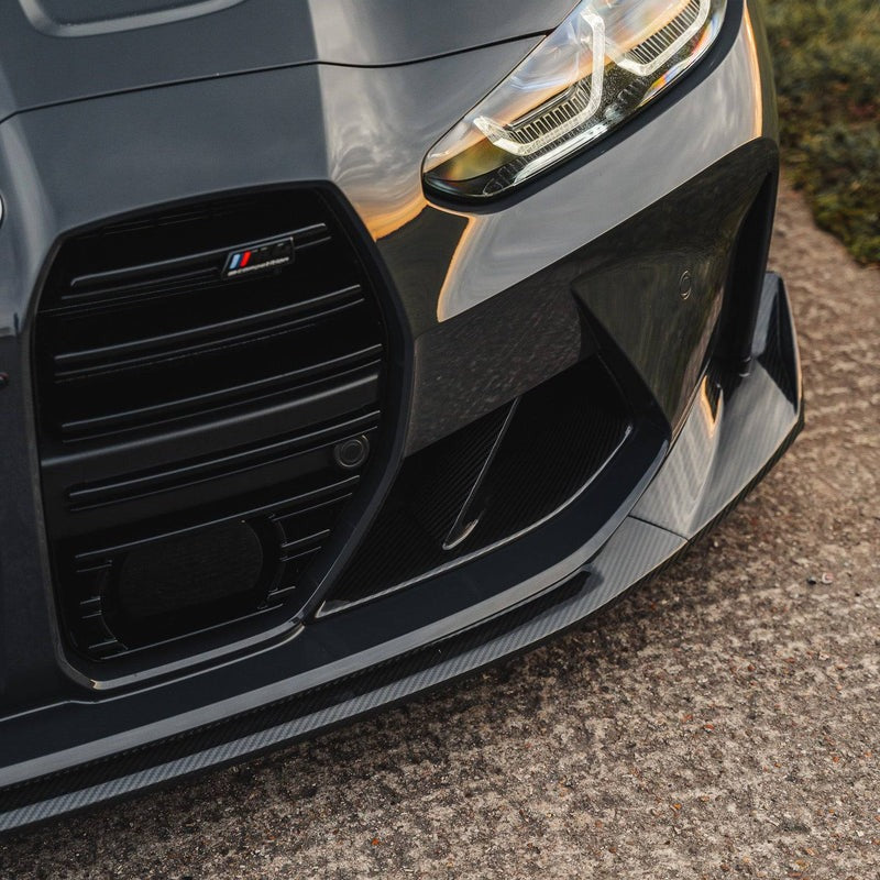 BMW M3 G80 G81 & BMW M4 G82 G83 Pre-Preg Carbon Fiber CSL Front Splitter BMW M3 G80 G81 & BMW M4 G82 G83 Pre-Preg Carbon Fiber CSL Front Splitter