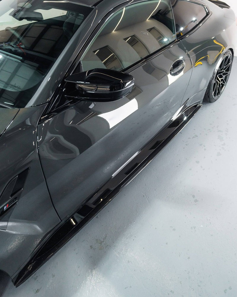 BMW M4 G82 G83 Pre-Preg Carbon Fiber ID-01 Side Skirts BMW M4 G82 G83 Pre-Preg Carbon Fiber ID-01 Side Skirts