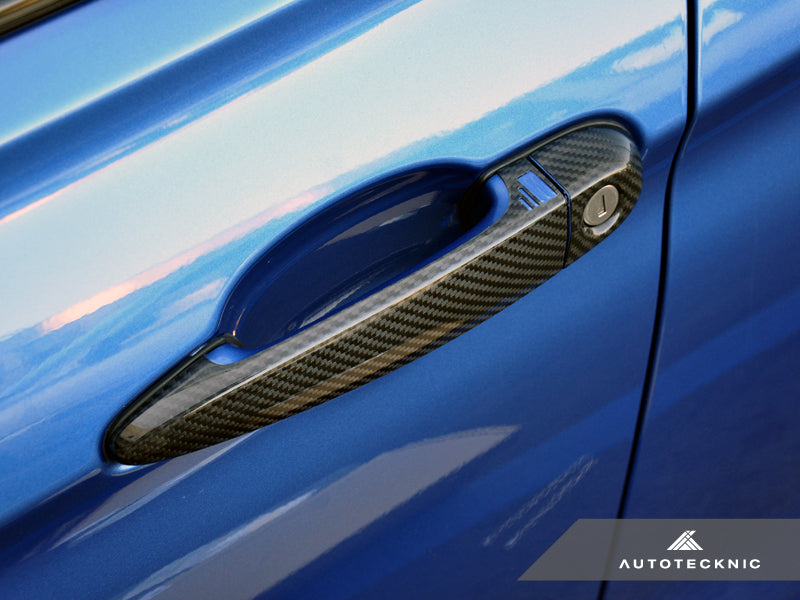 AutoTecknic Dry Carbon Fiber Door Handle Trims - F87 M2 | M2 Competition AutoTecknic Dry Carbon Fiber Door Handle Trims - F87 M2 | M2 Competition