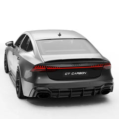 AUDI RS7 C8 PRE-PREG 2X2 CARBON FIBRE REAR SPOILER BY CT DESIGN (2019+)