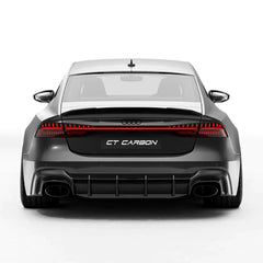 AUDI RS7 C8 PRE-PREG 2X2 CARBON FIBRE REAR SPOILER BY CT DESIGN (2019+)