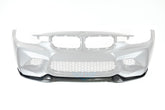 BMW F30 M2 Conversion Bumper CS Style Genuine Carbon Fiber Front Lip | FYBR Aerodynamics