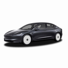 2024+ Tesla Model 3 Highland HALODISC 2 Ready-to-Paint (RTP) Wheel Covers (Set of 4) | HaloBlk