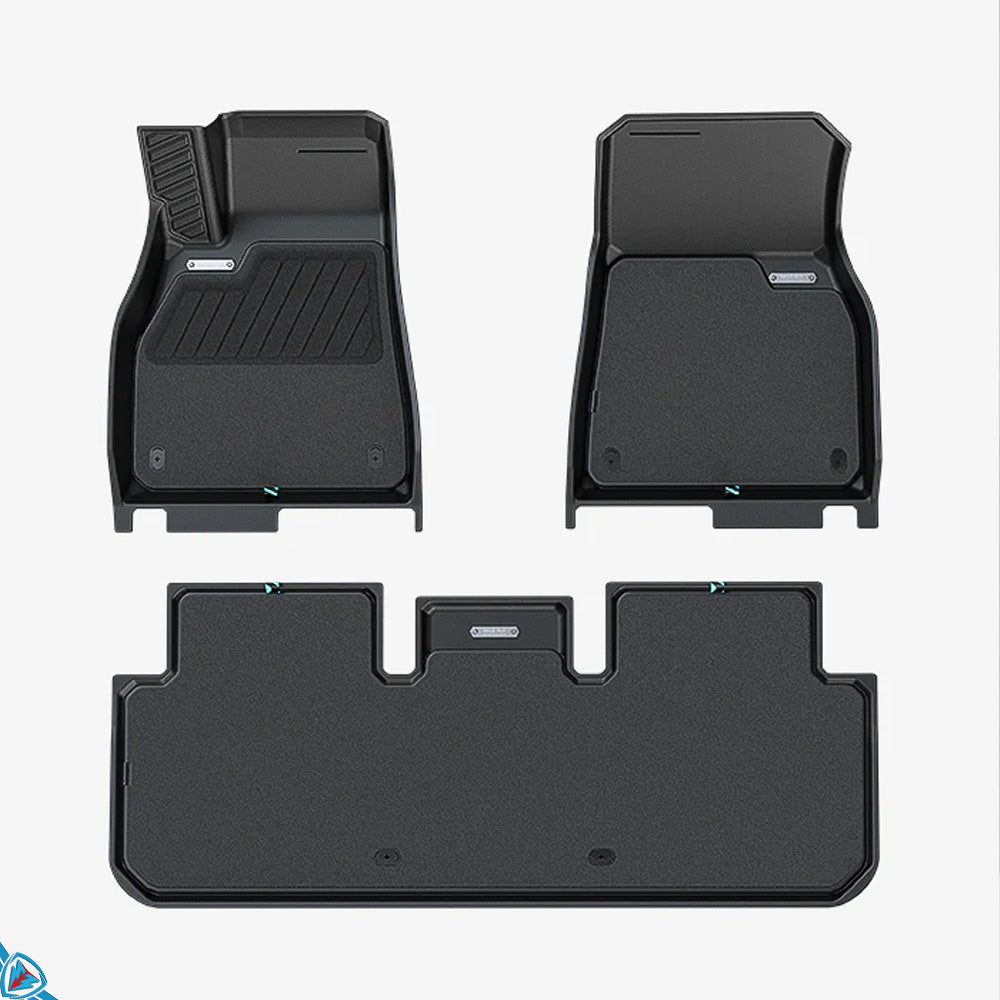 Tesla Model S Custom Fit Dual Layer Floor Mats (1st & 2nd Row) | HALOBLK Tesla Model S Custom Fit Dual Layer Floor Mats (1st & 2nd Row) | HALOBLK