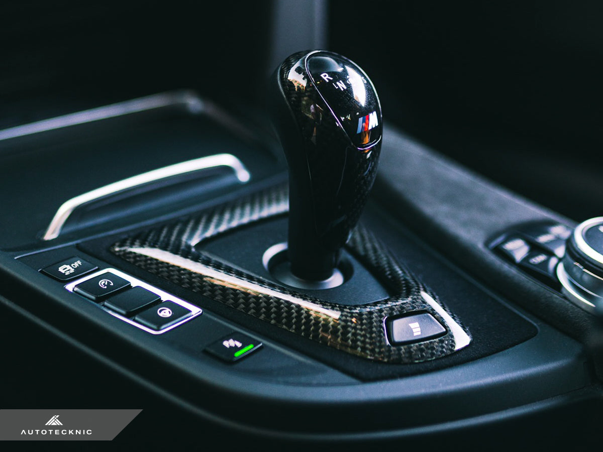 AutoTecknic Carbon Fiber Gear Selector Cover - F87 M2 | M2 Competition AutoTecknic Carbon Fiber Gear Selector Cover - F87 M2 | M2 Competition