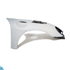 2017-2025 Porsche 718 Cayman & Boxster (982) to GT4 RS Style Fender Conversion Kit with Carbon Fiber Vent Louvers