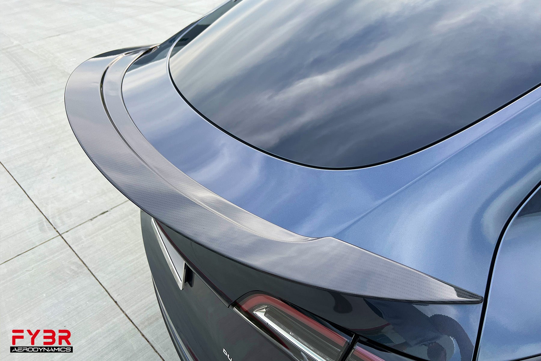 Tesla Model Y AGX Genuine Dry Carbon Fiber Trunk Spoiler | FYBR Aerodynamics Tesla Model Y AGX Genuine Dry Carbon Fiber Trunk Spoiler | FYBR Aerodynamics