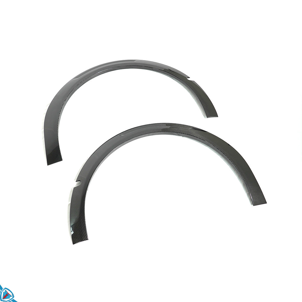 Tesla Model Y SDX Dry Carbon Fiber Fender Flares | FYBR Aerodynamics Tesla Model Y SDX Dry Carbon Fiber Fender Flares | FYBR Aerodynamics