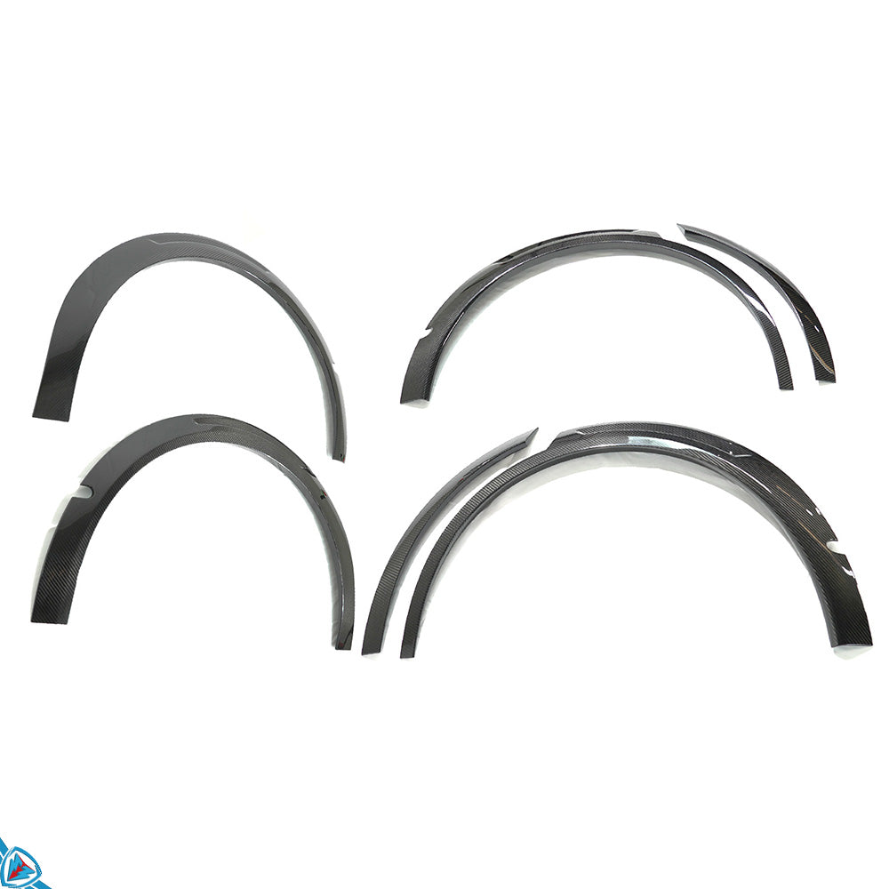 Tesla Model Y SDX Dry Carbon Fiber Fender Flares | FYBR Aerodynamics Tesla Model Y SDX Dry Carbon Fiber Fender Flares | FYBR Aerodynamics