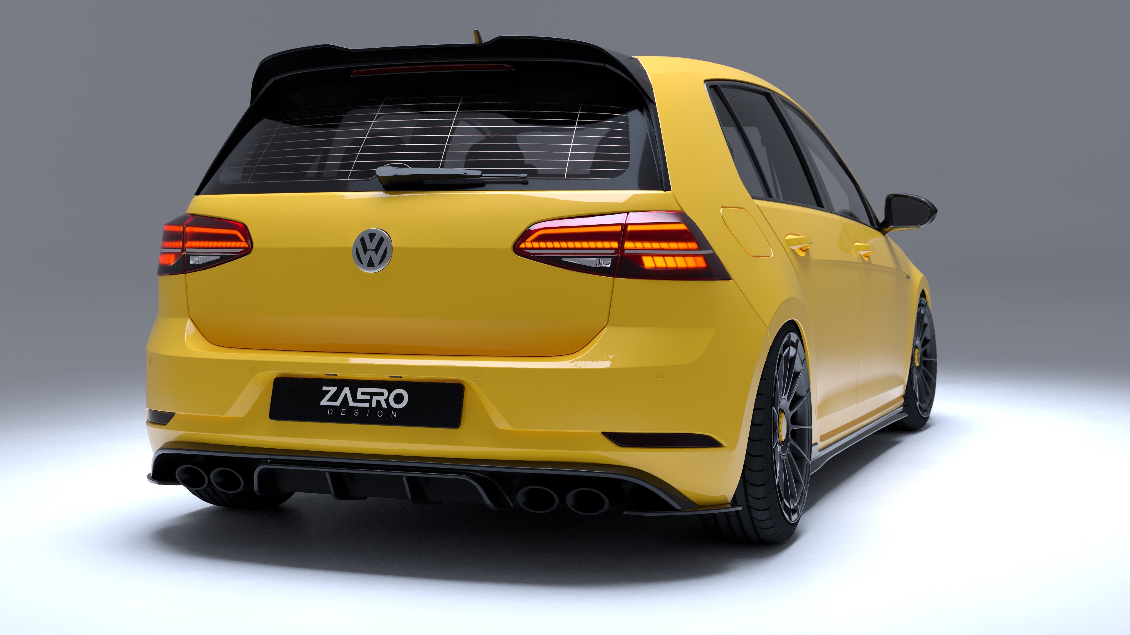 VW Golf, Golf GTI & Golf R Mk7 & Mk7.5 EVO-1 Gloss Black Rear Spoiler VW Golf, Golf GTI & Golf R Mk7 & Mk7.5 EVO-1 Gloss Black Rear Spoiler