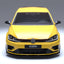 2017-2020 Volkswagen Golf R (Mk7.5) EVO-1 Gloss Black Front Splitter | Zaero Design