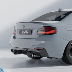 BMW M235i & M240i F22 F23 EVO-1 Gloss Black Rear Diffuser