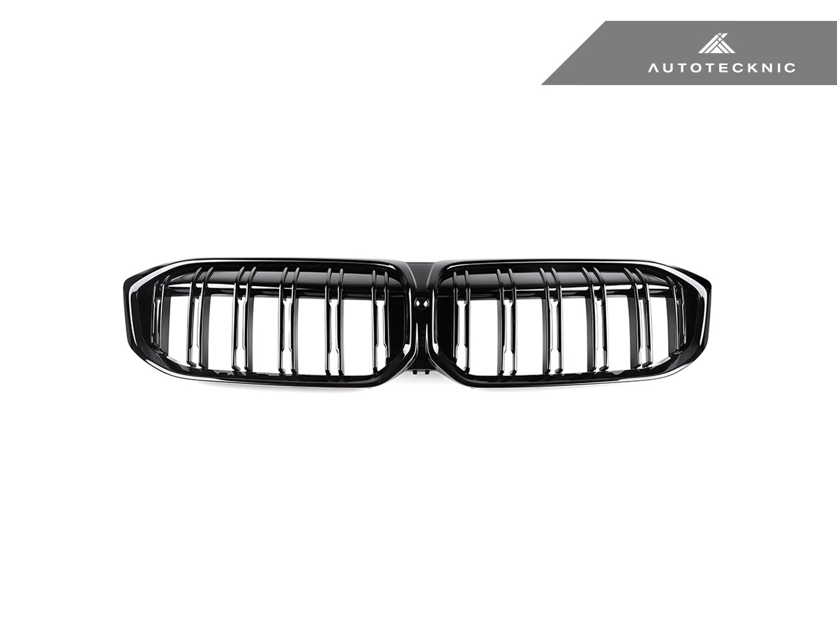 2023-2026 BMW 3-Series (G20/G21) LCI Dual-Slat Gloss Black Front Grille | AutoTecknic USA