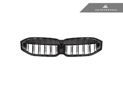 2023-2026 BMW 3-Series (G20/G21) LCI Dual-Slat Gloss Black Front Grille | AutoTecknic USA
