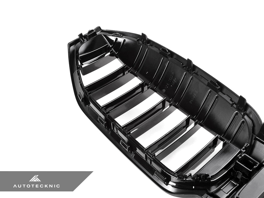 2023-2026 BMW 3-Series (G20/G21) LCI Dual-Slat Gloss Black Front Grille | AutoTecknic USA