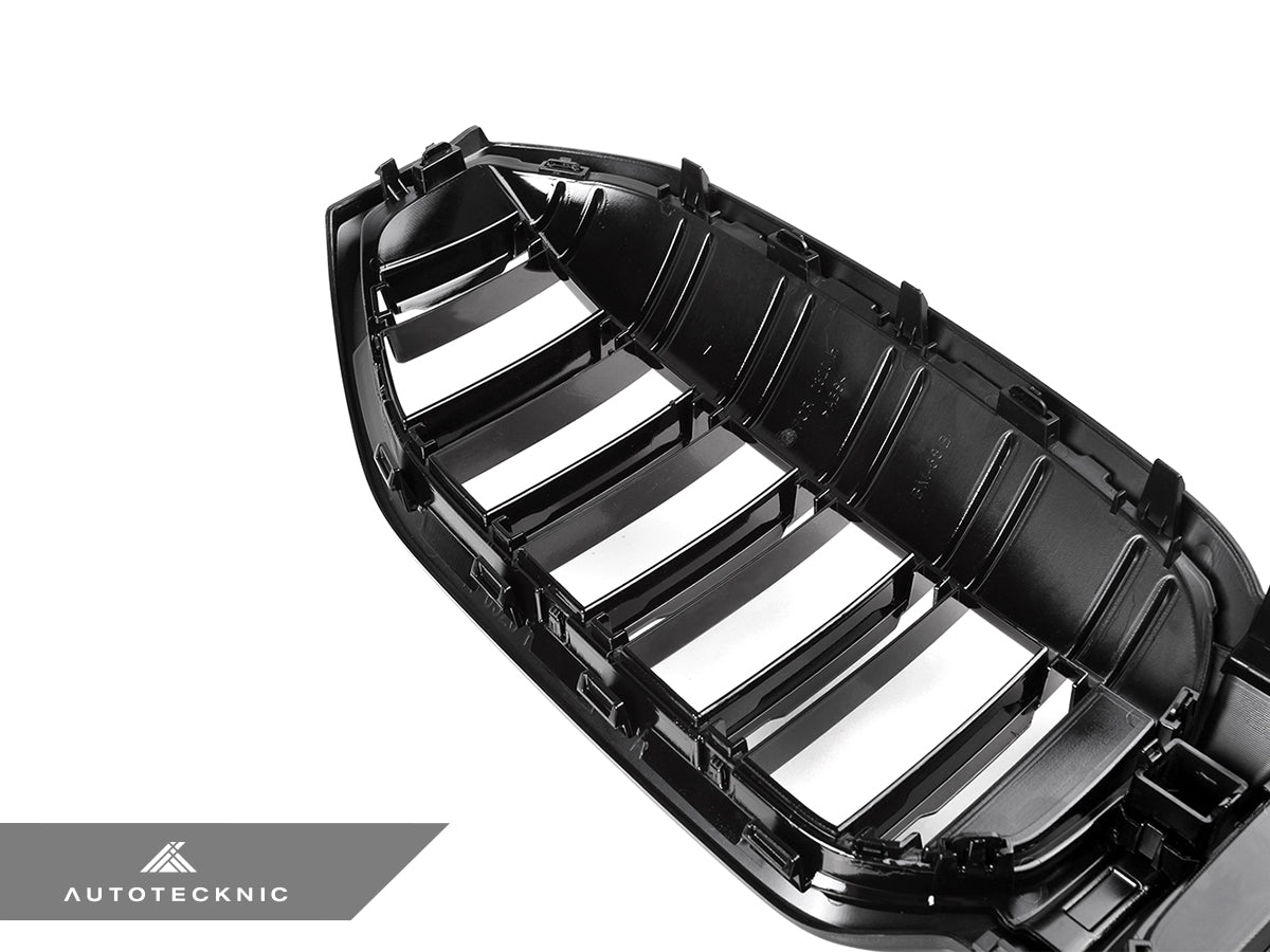 2023-2026 BMW 3-Series (G20/G21) LCI Dual-Slat Gloss Black Front Grille | AutoTecknic USA