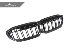 2019-2022 BMW 3-Series (G20) Dual-Slat Dry Carbon Fiber Front Grilles | AutoTecknic