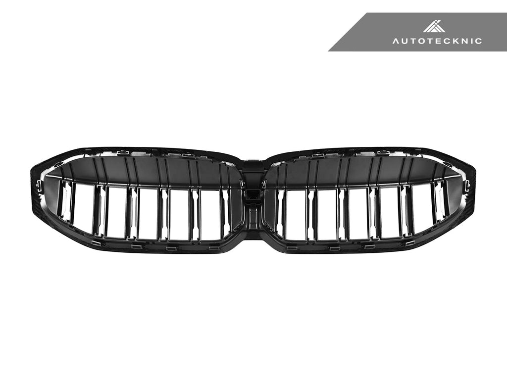 2023-2026 BMW 3-Series (G20/G21) Dual-Slat Dry Carbon Fiber Front Grille | AutoTecknic