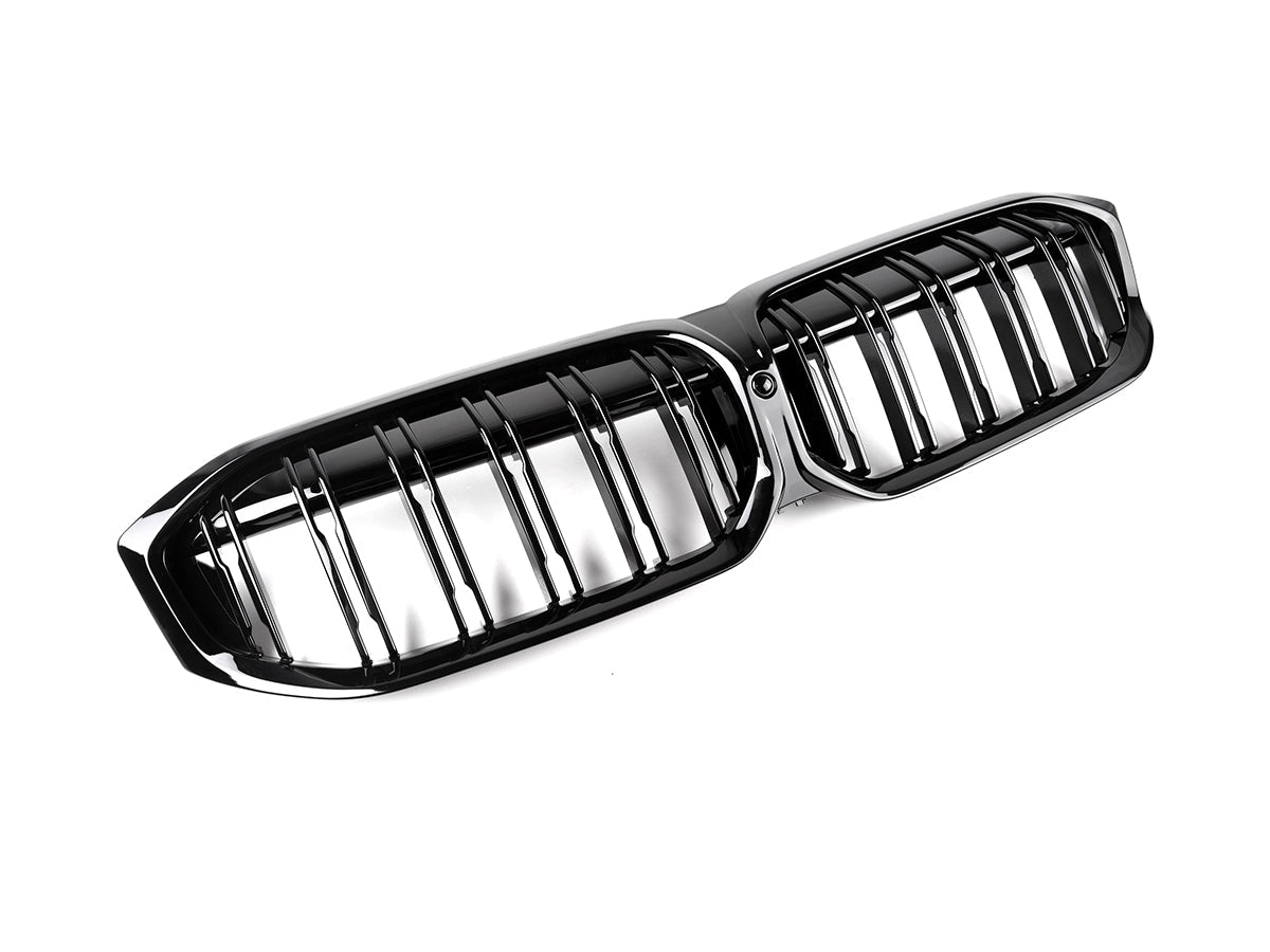 2023-2026 BMW 3-Series (G20/G21) LCI Dual-Slat Gloss Black Front Grille | AutoTecknic USA Main image