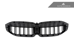 2019-2022 BMW 3-Series (G20) Dual-Slat Dry Carbon Fiber Front Grilles | AutoTecknic