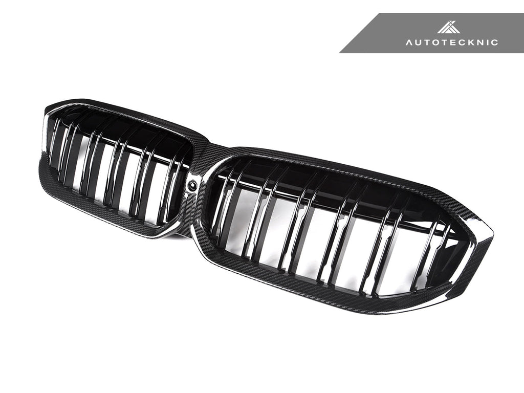 2023-2026 BMW 3-Series (G20/G21) Dual-Slat Dry Carbon Fiber Front Grille | AutoTecknic