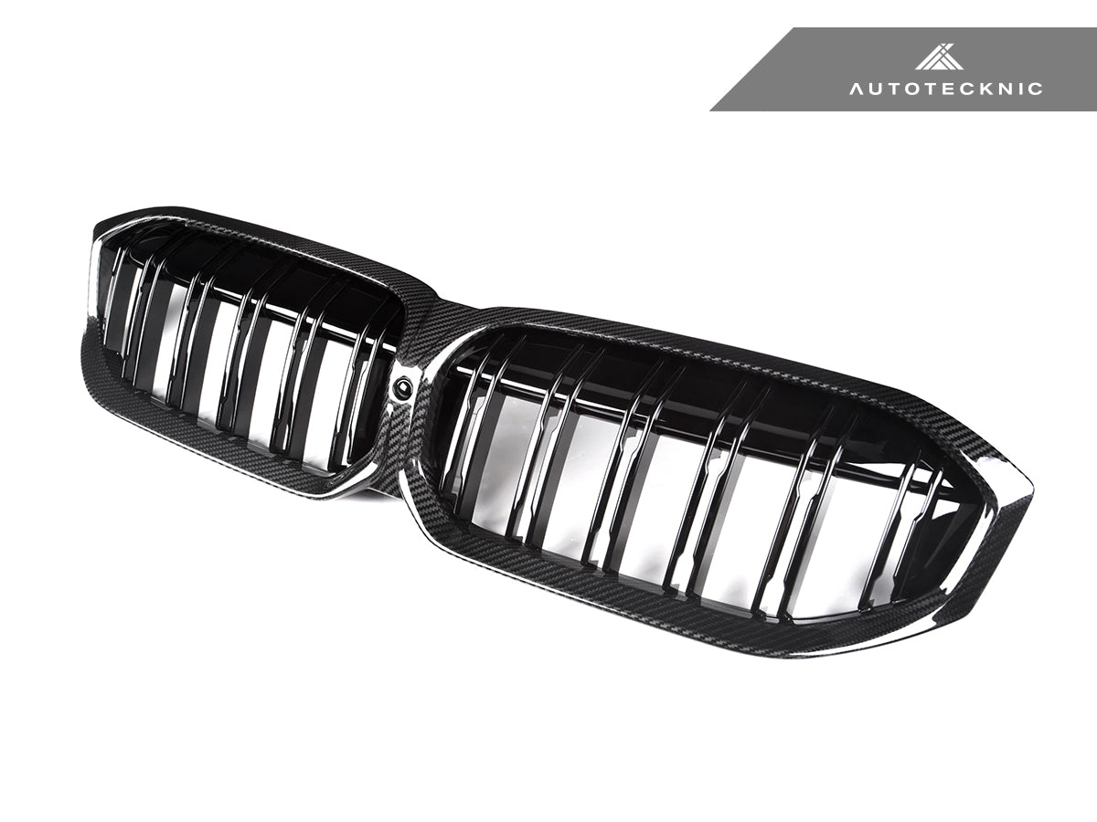 2023-2026 BMW 3-Series (G20/G21) Dual-Slat Dry Carbon Fiber Front Grille | AutoTecknic