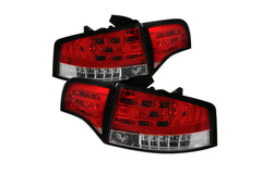 2006-2008 Audi A4 LED Tail Lights (Red/Black/Smoke) | SPYDER