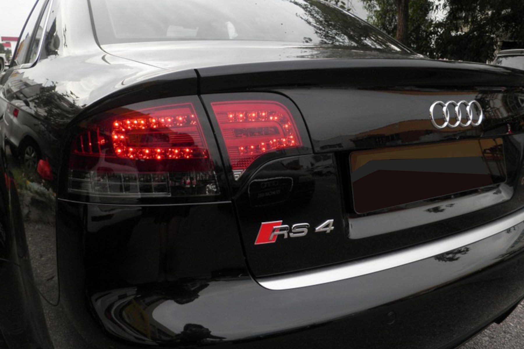 2006-2008 Audi A4 Sedan LED Tail Lights (Red/Black/Smoke) | SPYDER Secondary image