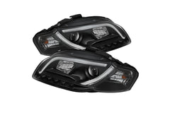 2006-2008 Audi A4 Projector Headlights with DRL Lightbar (Halogen Only) | SPYDER