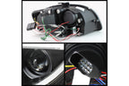 2006-2008 Audi A4 Projector Headlights with DRL Lightbar (Halogen Only) | SPYDER