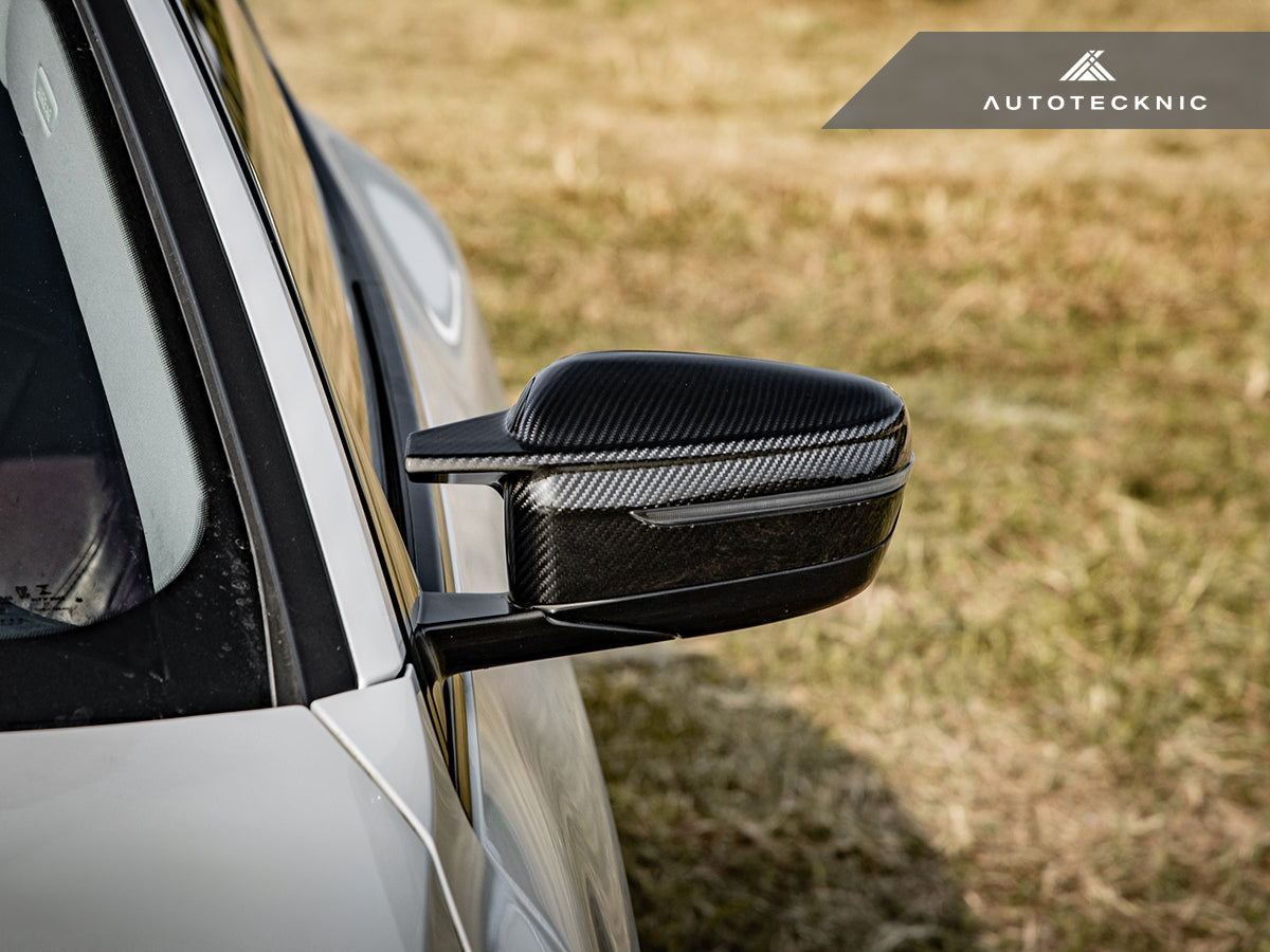 2019-2023 BMW 3-Series / 4-Series (G20/G22/G26) G8X M-Inspired Dry Carbon Fiber Mirror Covers | AutoTecknic