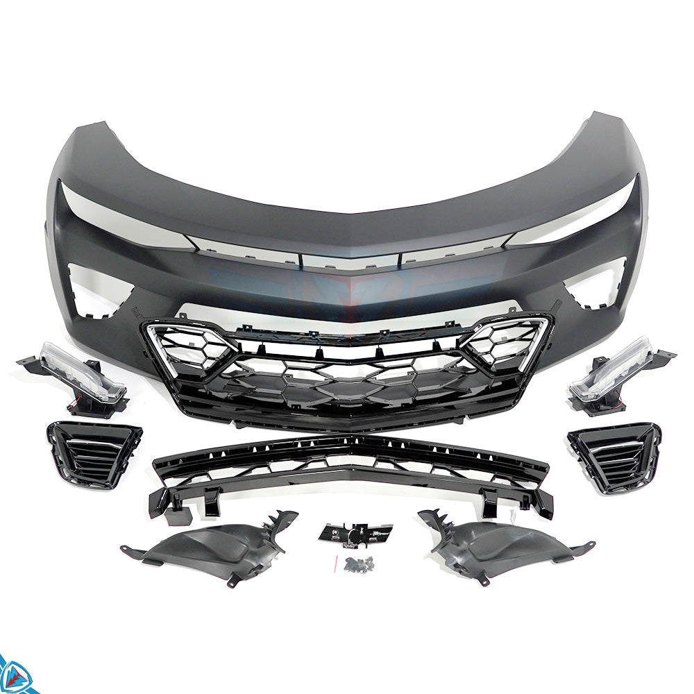 2016-2018 Chevrolet Camaro SS (6th Gen) 50th Anniversary Style Polypropylene Front Bumper Conversion Kit | E3Tuning Main image