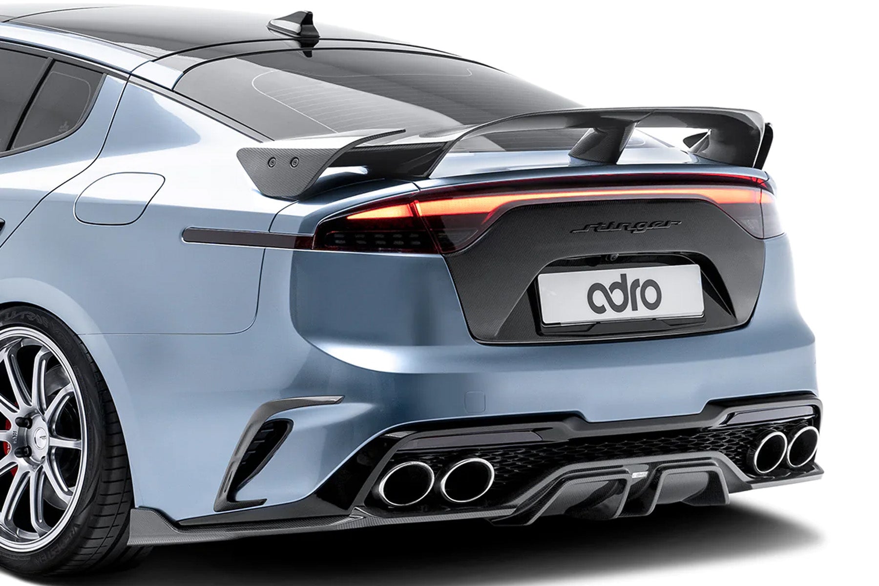 ADRO KIA Stinger Genuine Carbon Fiber Trunk Spoiler V3