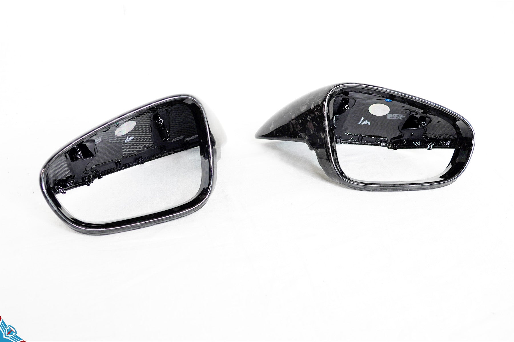 2019+ Porsche Taycan Genuine Dry Carbon Fiber Mirror Covers | FYBR Aerodynamics Secondary image