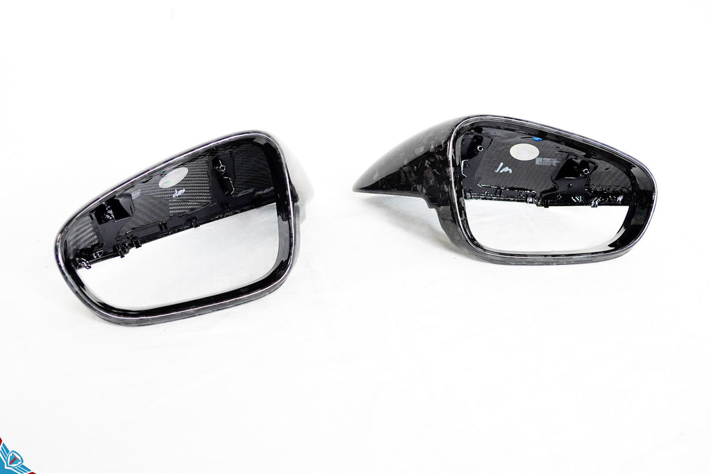 2019+ Porsche Taycan & 911 (9J1/992) OEM Replacement Dry Carbon Fiber Mirror Covers | FYBR Aerodynamics
