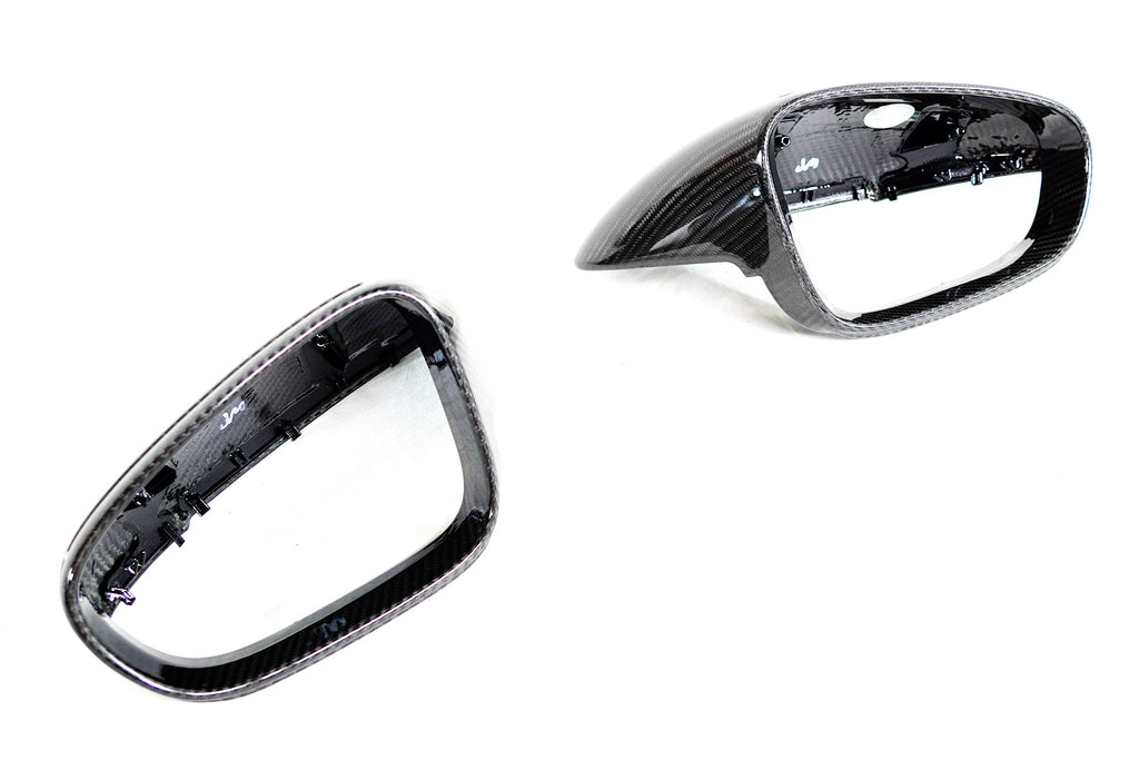 2019+ Porsche Taycan & 911 (9J1/992) OEM Replacement Dry Carbon Fiber Mirror Covers | FYBR Aerodynamics