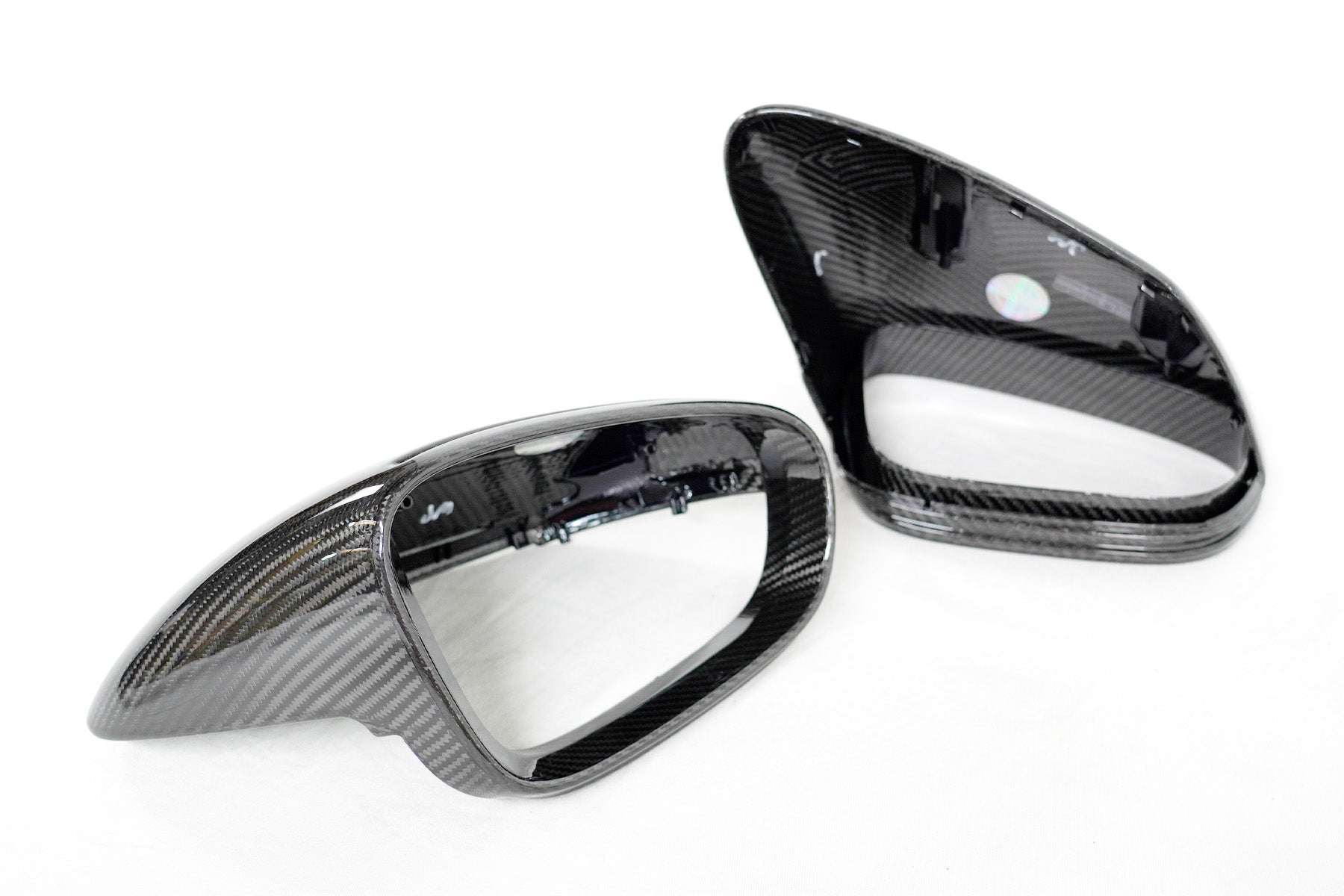 2019+ Porsche Taycan & 911 (9J1/992) OEM Replacement Dry Carbon Fiber Mirror Covers | FYBR Aerodynamics