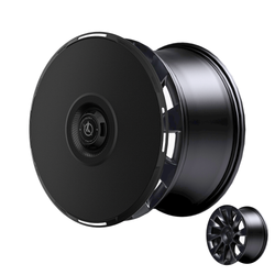 2020-2025 Tesla Model Y (1st-Gen) HALODISC 2 Aerodynamic Style Ready-to-Paint Wheel Covers (Set of 4) | HALOBLK