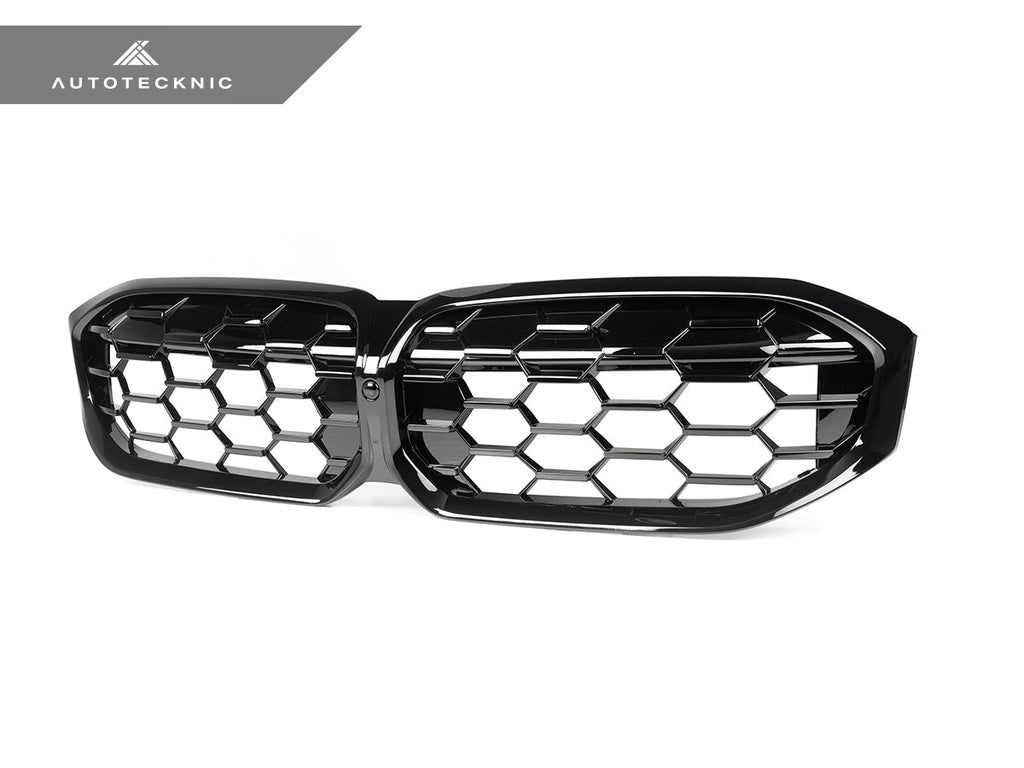 2023+ BMW 3 Series (G20/G21) Honeycomb LCI Gloss Black Front Grille | AutoTecknic