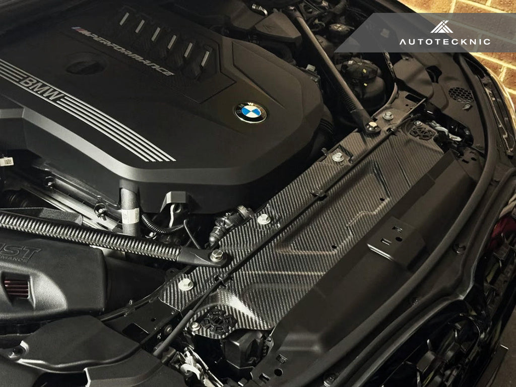 2019-2023 BMW 3-Series (G20) Dry Carbon Fiber Engine Cooling Shroud | AutoTecknic