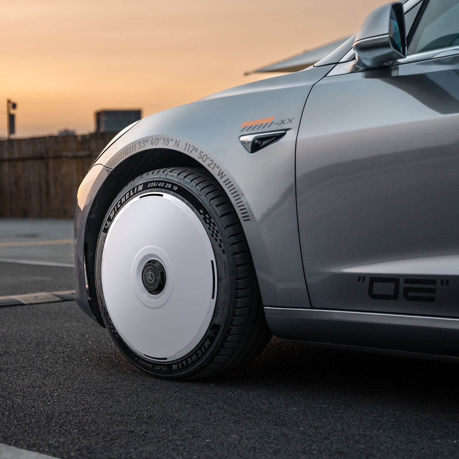 2017-2023 Tesla Model 3 (1st-Gen) HALODISC 2 Ready-to-Paint (RTP) Customizable Wheel Covers (Set of 4) | HALOBLK